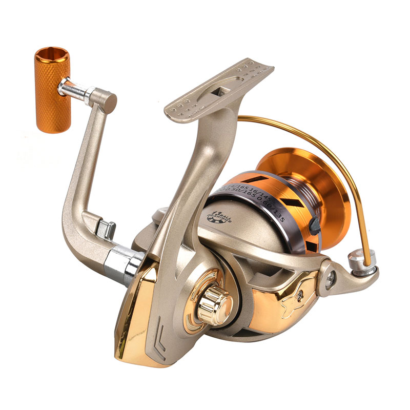 5.1:1 อลูมิเนียม Spool Spinning น้ำเค็ม Fly Fishing Reel