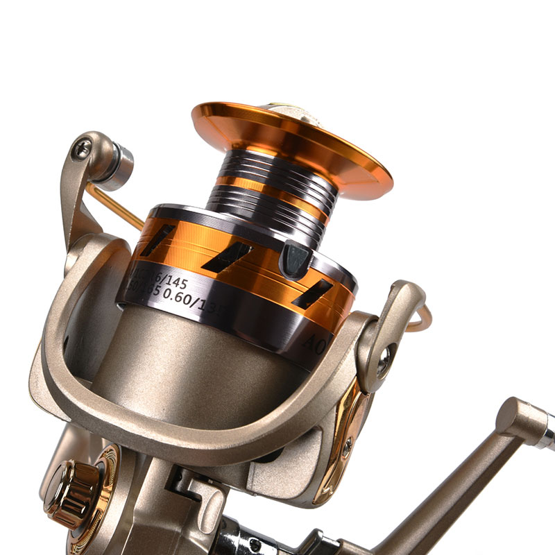 5.1:1 อลูมิเนียม Spool Spinning น้ำเค็ม Fly Fishing Reel