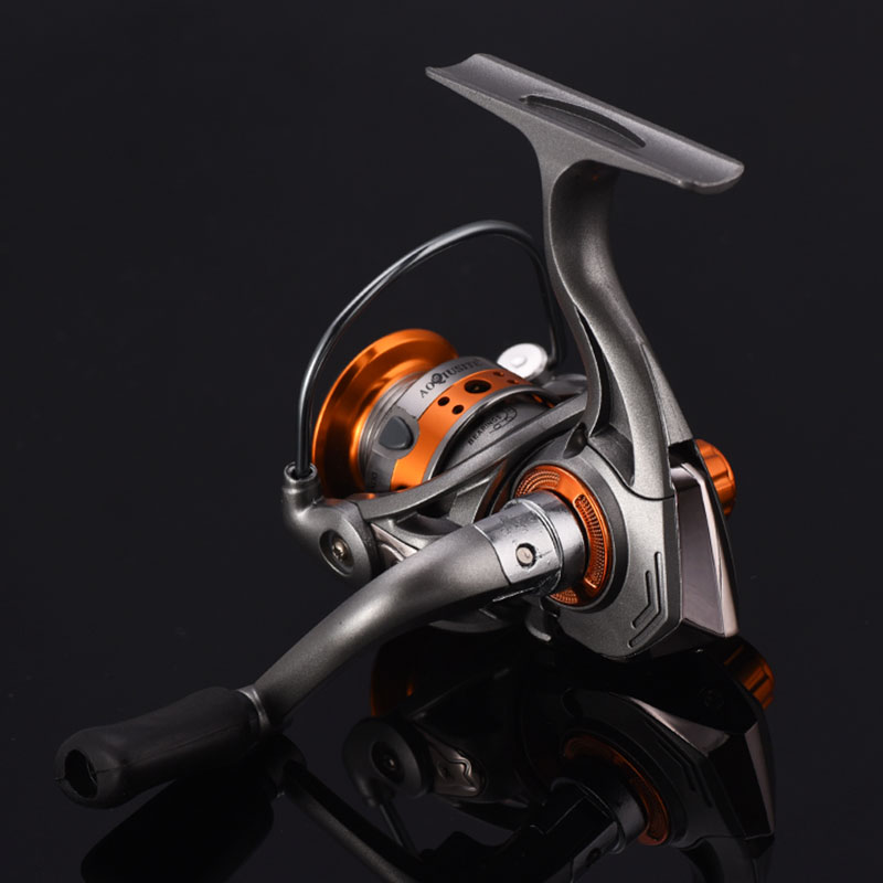 Aoqiusite 500 อลูมิเนียมและพลาสติกมือซ้ายโลหะ Spining Fish Reel