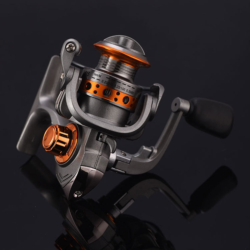 Aoqiusite 500 อลูมิเนียมและพลาสติกมือซ้ายโลหะ Spining Fish Reel