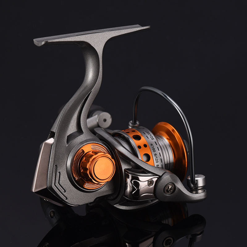 Aoqiusite 500 อลูมิเนียมและพลาสติกมือซ้ายโลหะ Spining Fish Reel