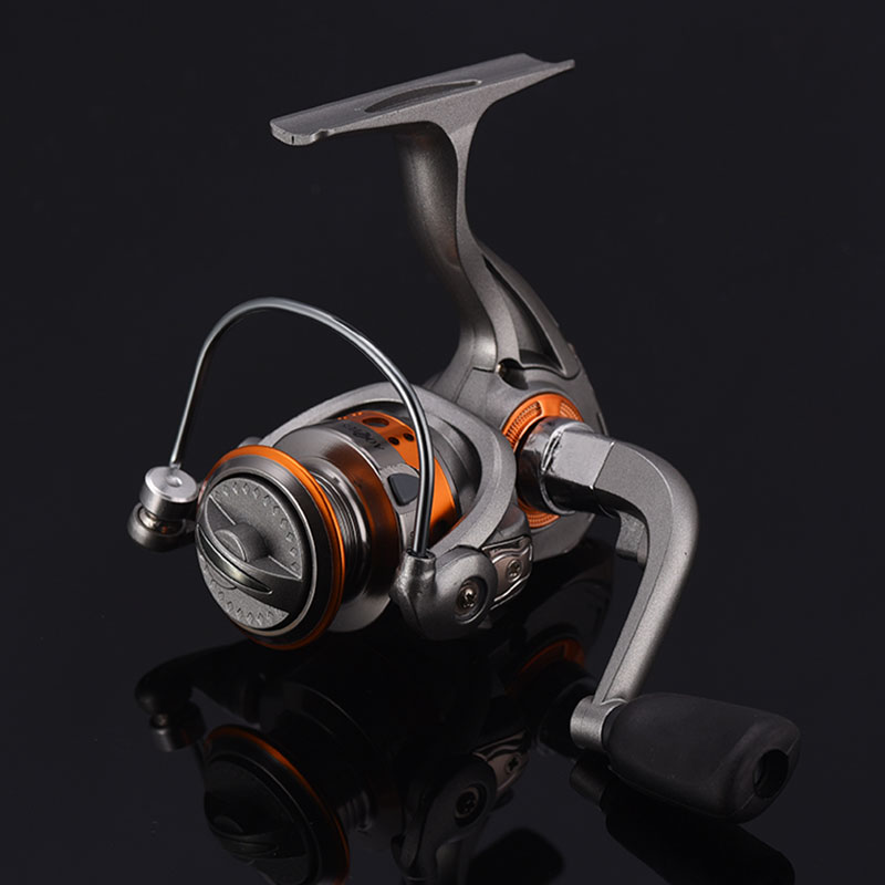 Aoqiusite 500 อลูมิเนียมและพลาสติกมือซ้ายโลหะ Spining Fish Reel