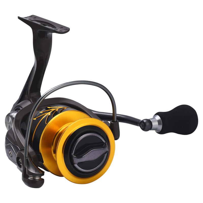 โลหะสีน้ำตาล SPOOL Power EVA Handle Fishing SPINNING Reel น้ำเค็มเหยื่อหล่อ Reel SPINNING Fishing Reels