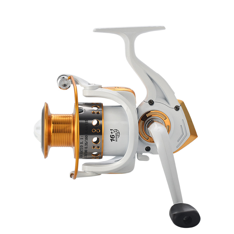 โลหะสีขาว Spool ตกปลาทะเล Spinning Reel น้ำเค็มเหยื่อหล่อ Surf reels Spinning Fishing Reels