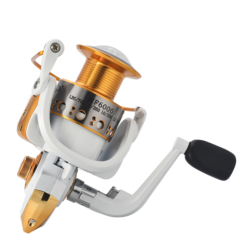 โลหะสีขาว Spool ตกปลาทะเล Spinning Reel น้ำเค็มเหยื่อหล่อ Surf reels Spinning Fishing Reels