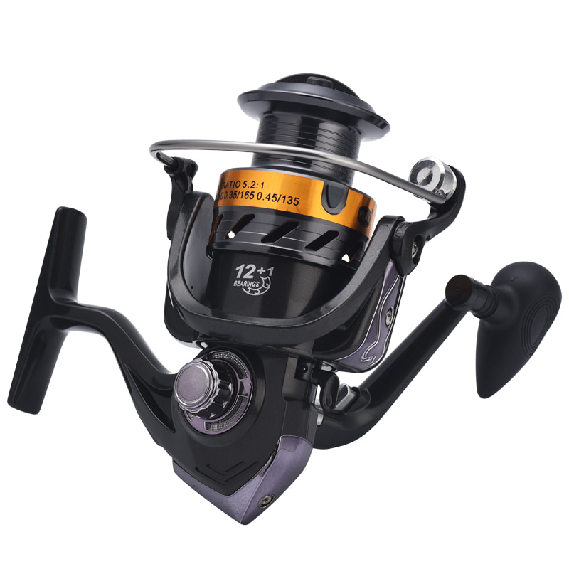 โลหะคุณภาพสูง SPOOL 5.1:1 สายปลาล้อ SPINNING Reel น้ำเค็มเหยื่อหล่อ Reel SPINNING เกียร์ตกปลาตกปลา Reels