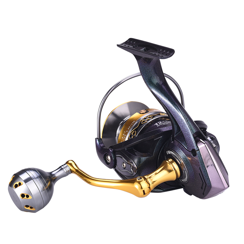 โลหะ CNC Power Handle โลหะล้อหมุน Trolling Fishing Reels