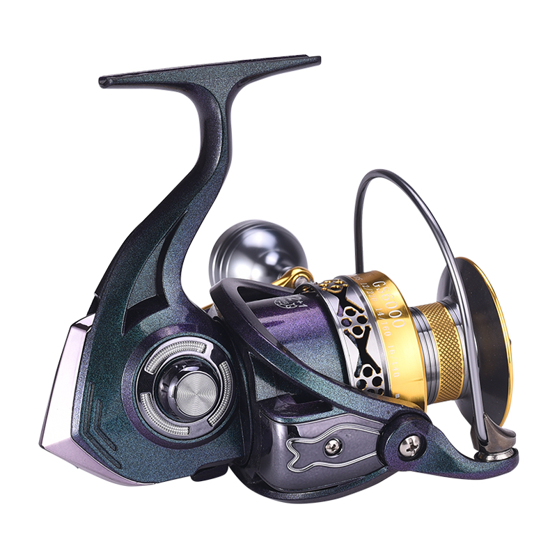 โลหะ CNC Power Handle โลหะล้อหมุน Trolling Fishing Reels